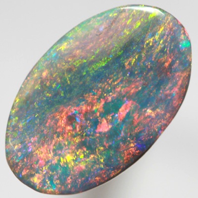 SOLID SEMI BLACK OPAL Unusual play of colour, very bright and colourful! SEE VIDEO